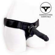Kiotos Cox - Dildo 22 x 4 cm - Zwart