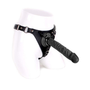 Kiotos Cox - Strap-On Harnas Met Dildo 23 x 4.3 cm - Zwart