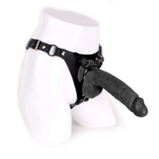 Kiotos Cox - Strap-On Harnas Met Dildo 24 x 4 cm - Zwart