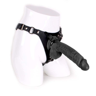 Kiotos Cox - Strap-On Harnas Met Dildo 24 x 4 cm - Zwart
