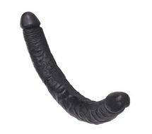 Kiotos Cox - Dubbele Dildo 35,5 cm - Zwart