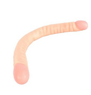 Kiotos Cox - Dubbele Dildo 45 x 4,5/4,8 cm - Lichte Huidskleur