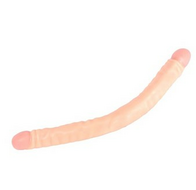 Kiotos Cox - Dubbele Dildo 45 x 4,5/4,8 cm - Lichte Huidskleur