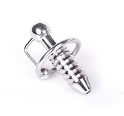 Kiotos - Torpedo Penis Plug RVS met ribbels Ø 28 mm