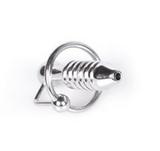 Kiotos - Torpedo Penis Plug RVS met ribbels Ø 28 mm