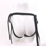 Kiotos - Strap-on Dildo Siliconen 20 x 4,7 cm - Zwart
