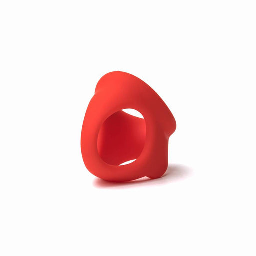 Sport Fucker - Cock Chute - Rekbare Cockring en Ballenspreider - Liquid Siliconen - Rood