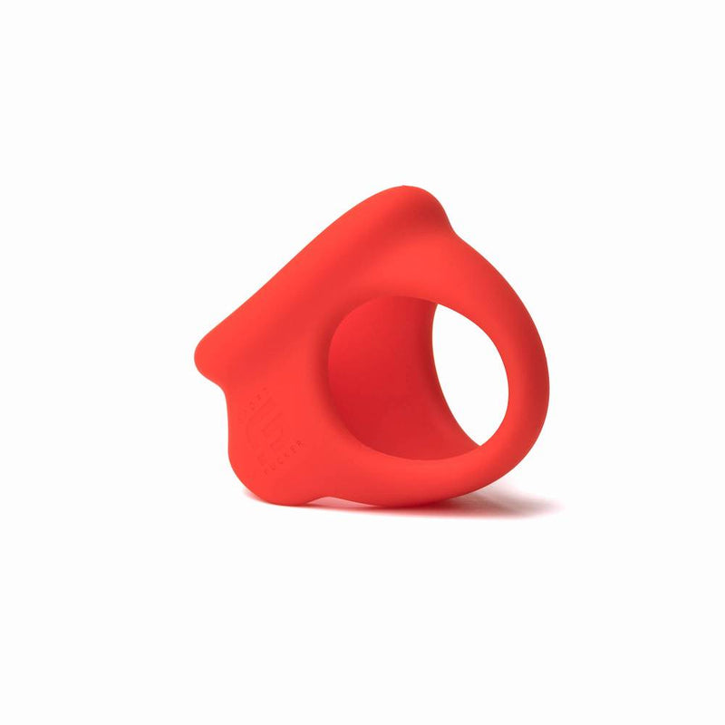Sport Fucker - Cock Chute - Rekbare Cockring en Ballenspreider - Liquid Siliconen - Rood