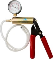 LA Pump - Professionele Vacuumpomp met Drukmeter - Gebruik samen met Penis / Borst / Vulva Cylinder - rood