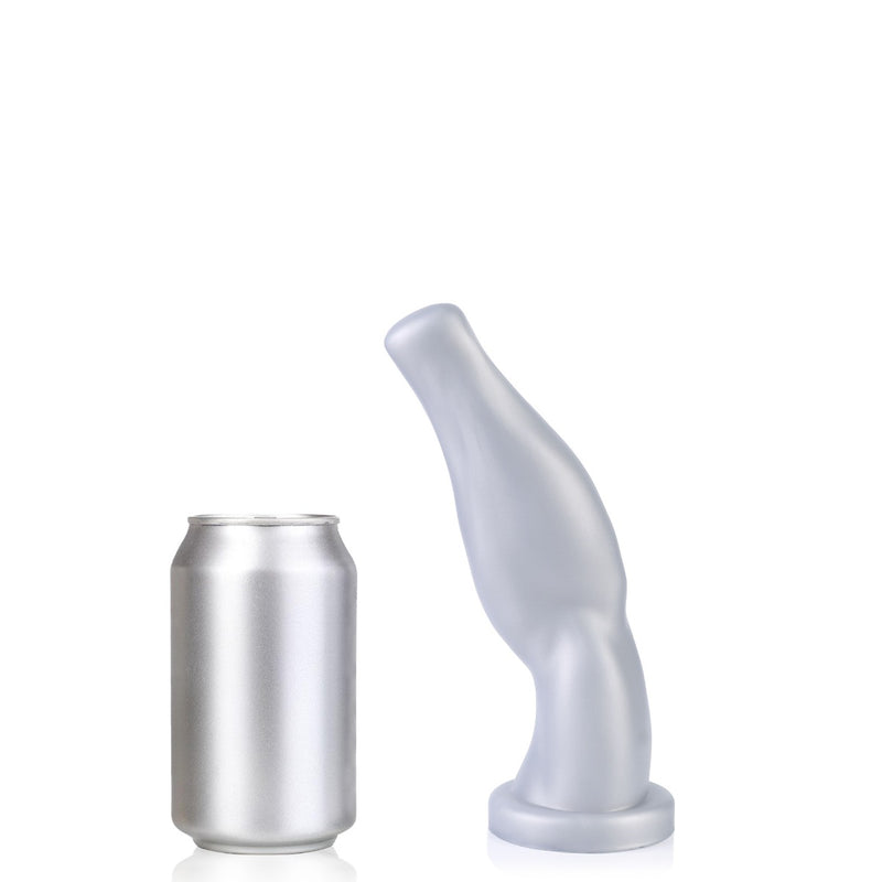 665 Liquid Silicone - Dildo - Arm Wrestler - Vac-U-Lock Compatibel - Zilver