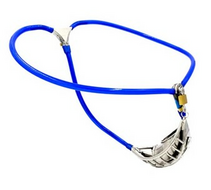 Kuisheidsgordel met anaalplug heren blauw