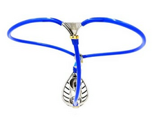 Kuisheidsgordel met anaalplug heren blauw