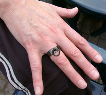 Masters In Steel Ring of O Black Stainless Shiny