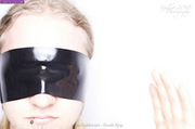 Kinky Latex rubber Blinddoek zwart