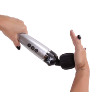 Pixey - DeLuxe Silver Edition - Oplaadbare Wand Vibrator - De krachtigste Pixey die er is!)