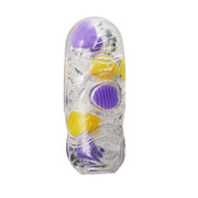Tenga - Bobble Vacuum Cup Masturbator - Magic Marbles - Transparant/Paars/Geel
