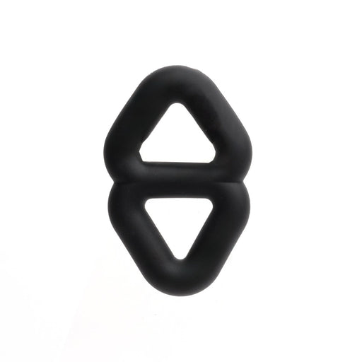 Sport Fucker - Binder Ring - Siliconen Dubbele Cockring - Zwart