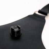 Rimba - Siliconen Strap-on String Met Grote Voorbinddildo - Verstelbaar