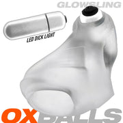 Oxballs - Glowsling - Cocksling met LED Lampje - Clear Ice