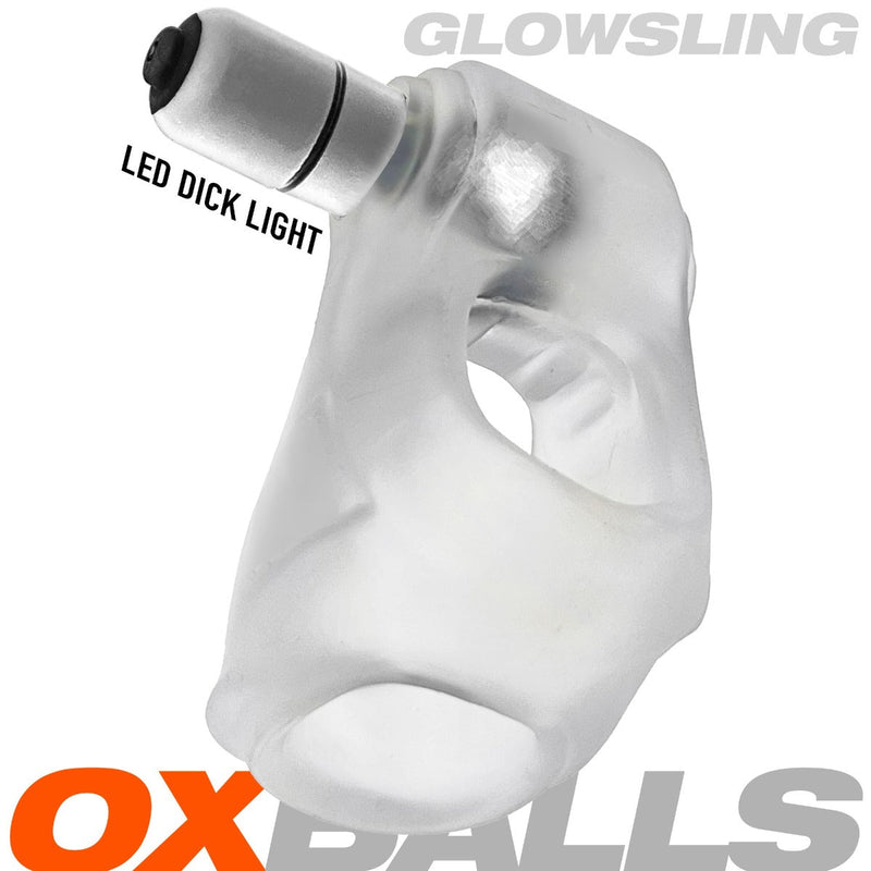 Oxballs - Glowsling - Cocksling met LED Lampje - Clear Ice