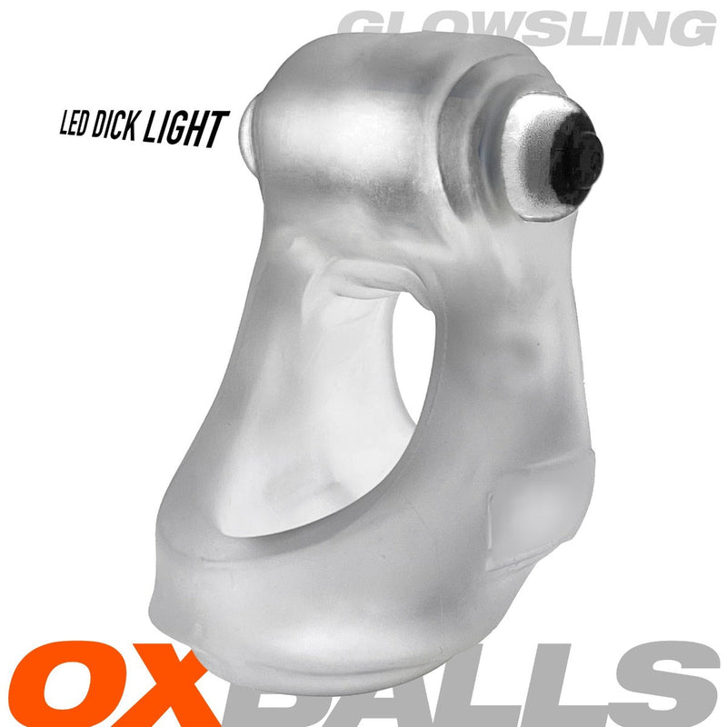 Oxballs - Glowsling - Cocksling met LED Lampje - Clear Ice