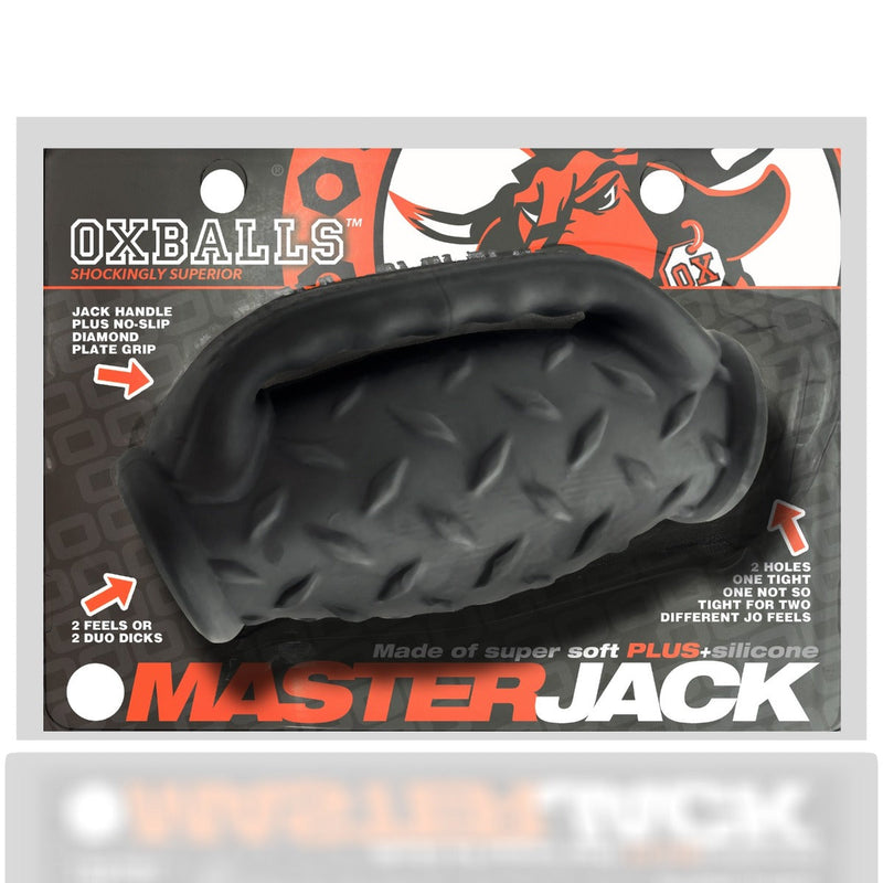 Oxballs Masterjack Stroker - Dubbelzijdig Siliconen - Black Ice