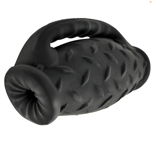 Oxballs Masterjack Stroker - Dubbelzijdig Siliconen - Black Ice