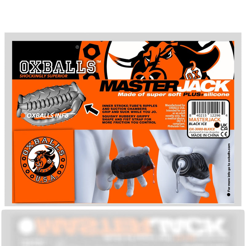 Oxballs Masterjack Stroker - Dubbelzijdig Siliconen - Blue Ice