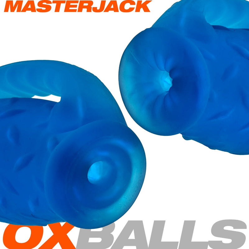 Oxballs Masterjack Stroker - Dubbelzijdig Siliconen - Blue Ice