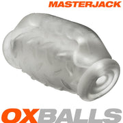 Oxballs Masterjack Stroker - Dubbelzijdig Siliconen - Clear Ice