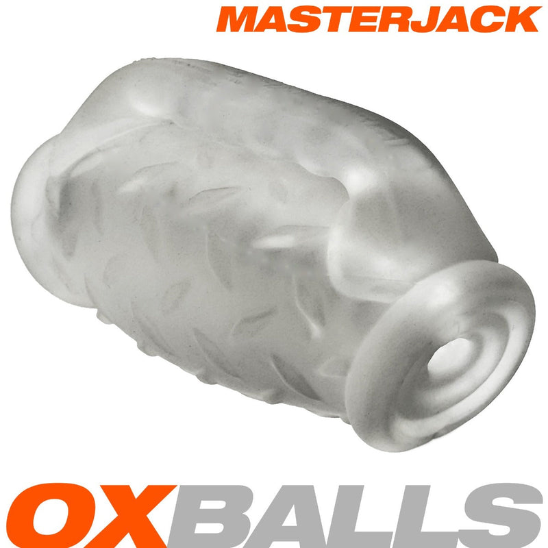 Oxballs Masterjack Stroker - Dubbelzijdig Siliconen - Clear Ice