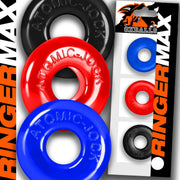 Oxballs - Ringer MAX - Cockring - 3 stuks - Blauw/Zwart/Rood