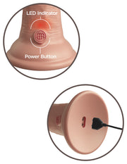 Pipedream - King Cock - Dual Density Vibrerende Dildo - 20,5 cm