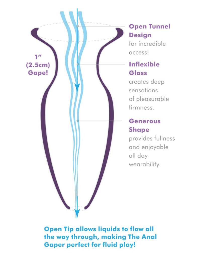 Pipedream - Anal Fantasy Elite Large Anal Glass Gaper - Transparant
