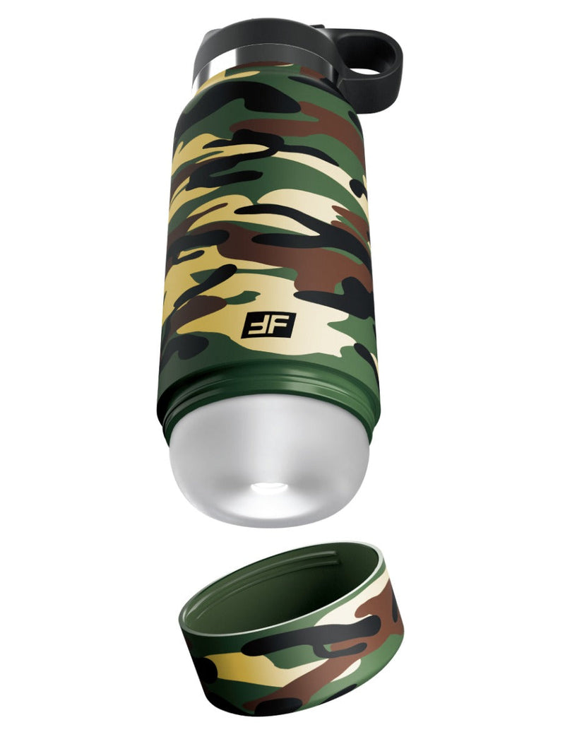 Pipedream - PDX Plus Fap Flask - Happy Camper Discreet Stroker - Frosted/Camouflage