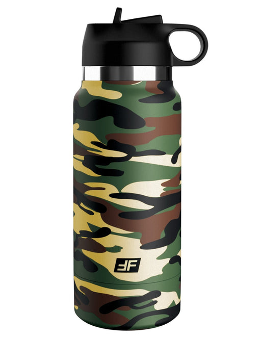 Pipedream - PDX Plus Fap Flask - Happy Camper Discreet Stroker - Frosted/Camouflage