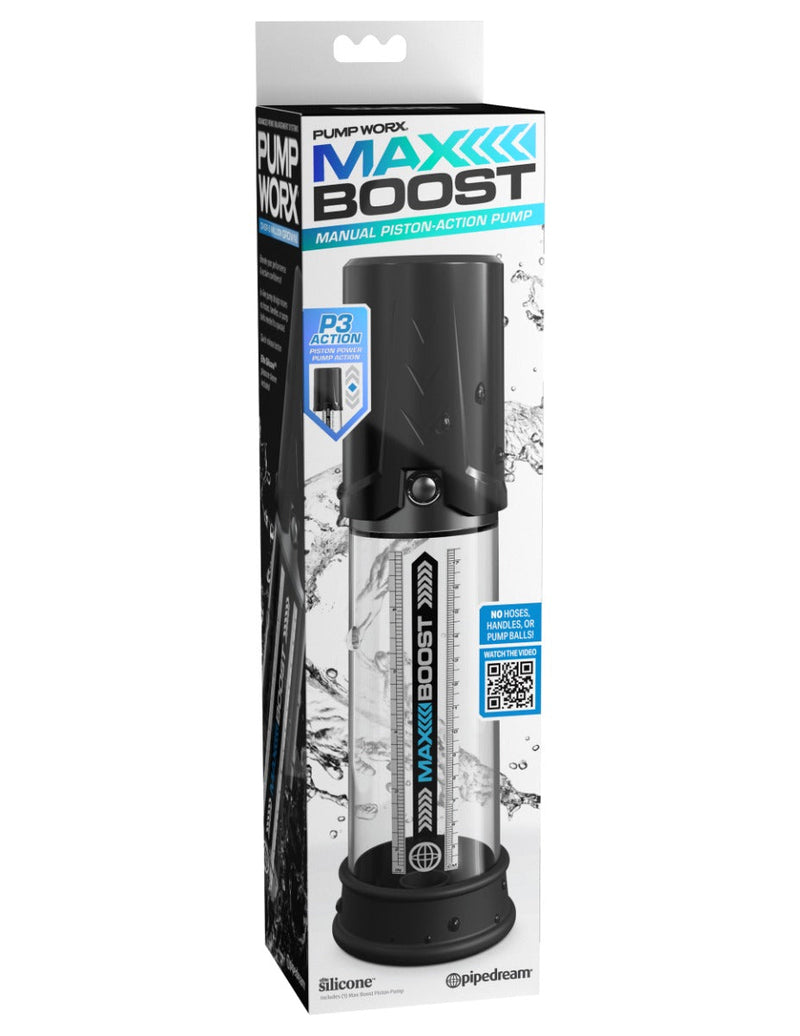 Pipedream - Pump Worx Max Boost - Zwart