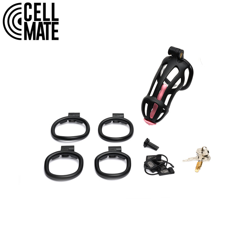 Cellmate - Centurion - Kuisheidskooi met Penisplug - Peniskooi -  Zwart - Maat 0
