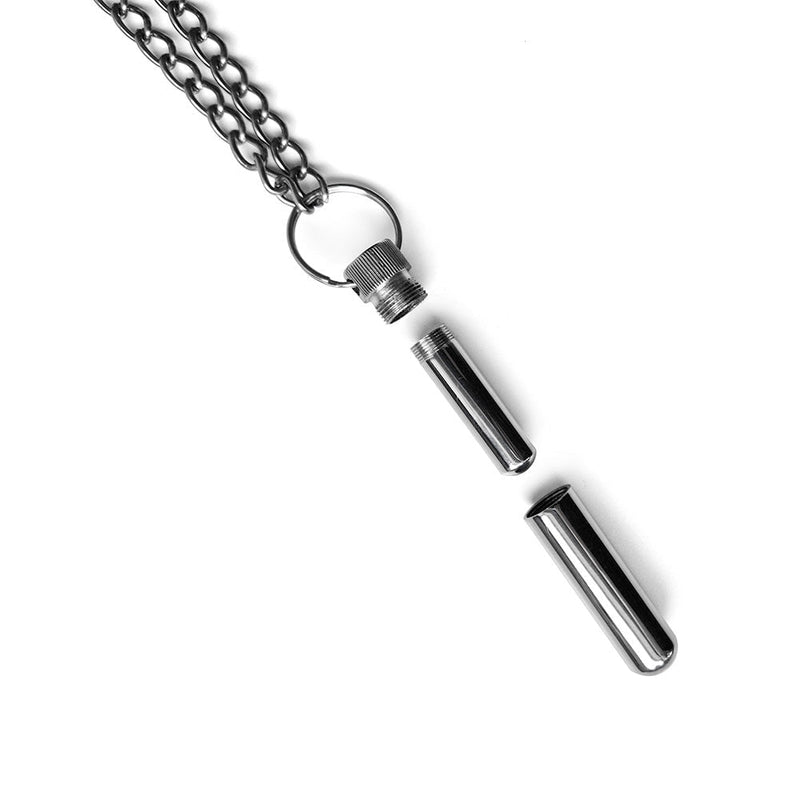 Black Label - Aroma Inhaler - RVS - Met Ketting