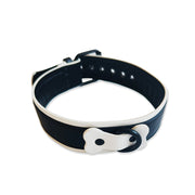 Brutus Vegan Puppy Collar - Zwart/Wit