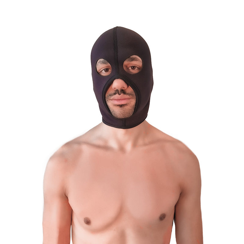Brutus - Neoprene Face Fucker Hood - Met Oogopeningen - Zwart