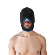 Brutus - Neoprene Blind Face Fucker Hood - Zonder Oogopeningen - Zwart/Blauw