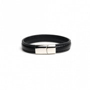665 - Lederen Armband en Cockring - 2 in 1 - Magnetische Sluiting
