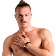 665 - Lederen Armband en Cockring - 2 in 1 - Magnetische Sluiting