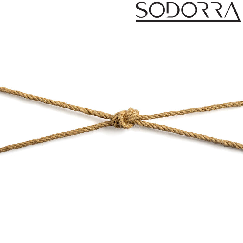 SODORRA - Hemp Shibari Bondagetouw - Naturel - 5 meter
