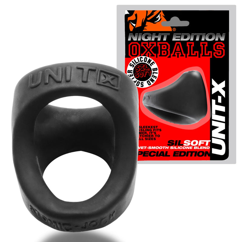 Oxballs - Unit-X Cocksling - Night Edition - Siliconen/TPR - Zwart
