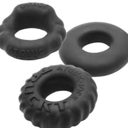 Oxballs - Bonemaker Cockring Set - Night Edition - Zwart