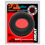 Oxballs - Meat Cockring - Night Edition - Siliconen/TPR - Zwart