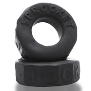 Oxballs - Sprocket Cockring - Night Edition - Siliconen/TPR - Zwart