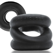 Oxballs - Z-Balls Ballstretcher - Night Edition - Siliconen/TPR - Zwart